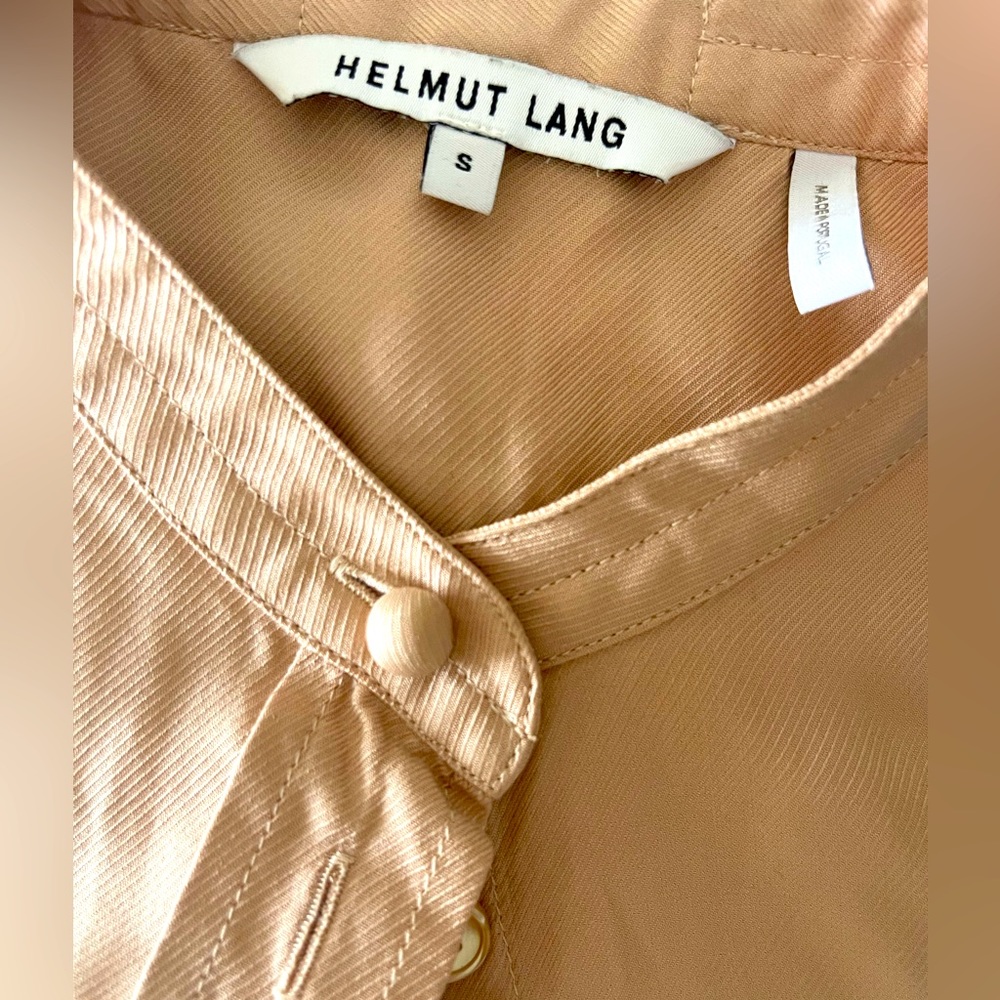 Helmut Lang Silk Button-Up Top Size S Made In Por… - image 5